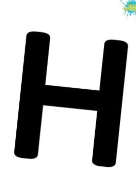 H-kirjain kuvituskuva